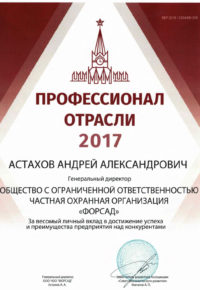 Профессионал отрасли 2017